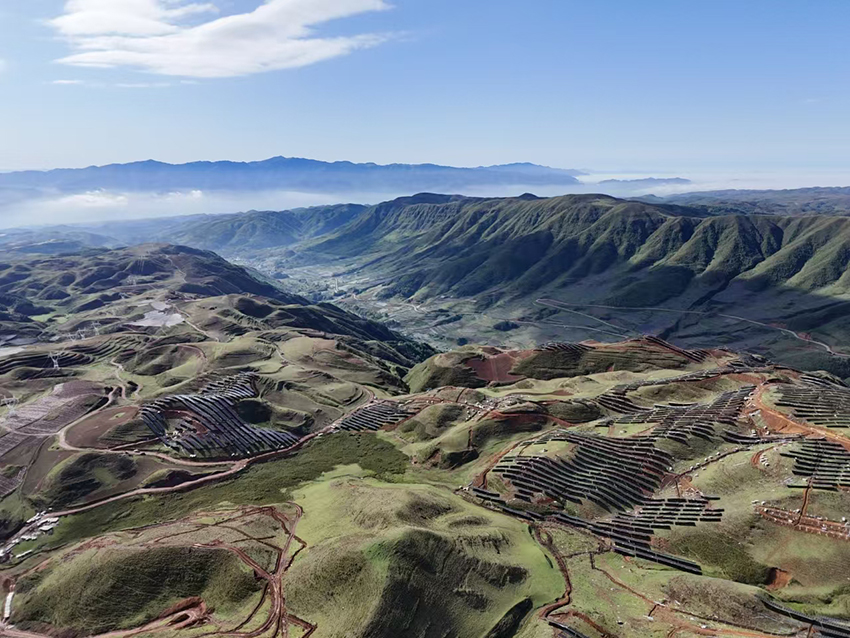 云南永善松林光伏发电项目。受访者供图